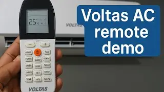 Voltas AC Remote Demo and Function Explain | Full Features Guide