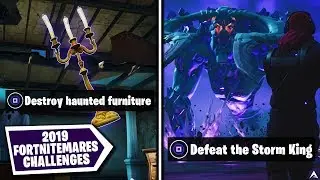 All FORTNITEMARES CHALLENGES and REWARDS on Fortnite...