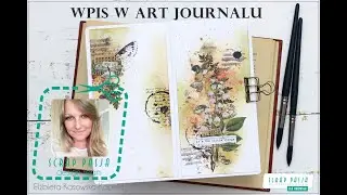 Wpis do art jurnala z nowymi stemplami od @craftyoudesign1288