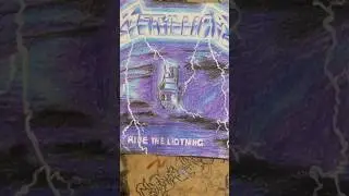 Drawing Ride the Lightning (the best metal album) #thrashmetal #art #album #ridethelightning #fyp