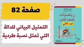 التمثيل البياني للدالة التي تمثل نسبة طردية صفحة 82 رياضيات للصف الثامن משבצת גבי יקואל