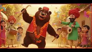 🎪Kalu Madari Aaya| कालू मदारी आया |Funny Monkey Dance Song | Hindi Nursery Rhyme for Kids | Baalgeet