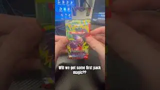 First pack magic?? #pokemon #pokemoncards #phantasmalflames #tradingcards #pokemontcg