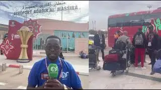 Marcel NDI de Kamerfoot depuis l&rsquo;Aeroport Agadir Al Massira parle du d&eacute;part des Lions Indomptables..