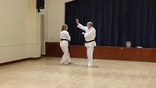 Sensei Terry and Gosia freestyle sparring (Jiyu Kumite)