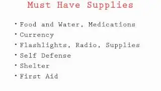 Survive Crisis Basics