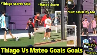 Messi assists his Son Mateo before Inter Miami training | Thiago messi vs Mateo messi goals