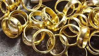 C&aacute;ch Đ&aacute;nh b&oacute;ng nhẫn Tr&ograve;n  2 chỉ V&agrave;ng 24k9999 L&ocirc; NHIỀU#trieugold#thokimhoan#nhantrontron24k#handmade