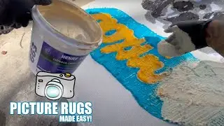 HOW TO TUFT PICTURE RUGS FOR BEGINNERS EASY METHOD | RUG TUFTING 101 FREE COURSE!
