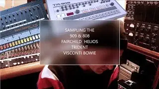 Sampling the TR909 &TR808 Through A  Fairchild Helios EQ Trident Console