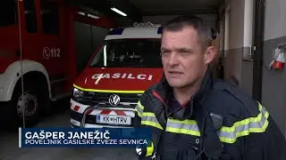 Poveljnik Gasilske zveze Sevnica Gašper Janežič o novem gasilskem vozilu z zglobnim dvigalom