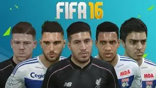 FIFA 16 Liverpool and Olympique Lyon Player Faces w/ Ultra Graphics!!