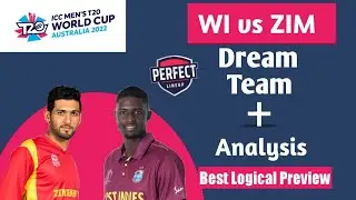 WI vs ZIM Dream Team Prediction। 100% winning combination। ZIM vs WI Dream Team। #worldcup2022