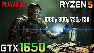 GTX 1650 | DEAD SPACE REMAKE - 720p, 900p, 1080p FSR | Asus TUF Gaming FX505DT