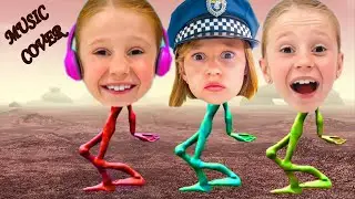 Like Nastya | Nastya and her friend learn healthy lifestyle | Dame Tu Cosita Cover (MUSIC COVER)