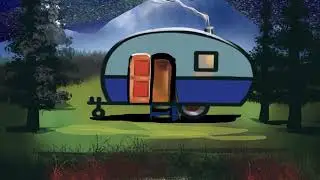 How to draw a camping scene in Sketchclub