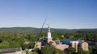 Baker Library Tower Weather Vane Removal