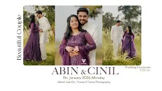 Wedding Ceremony of Abin & Cinil || 19-01-2026 || Live Streaming ||
