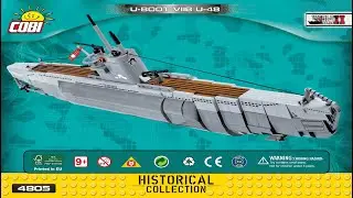 Cobi Instructions | Small Army / WW2 | 4805 | U-boat U-48 VII B (German Submarine)