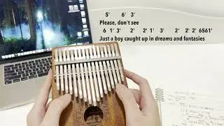 Lost Stars Adam Levine - Kalimba Easy Tutorial