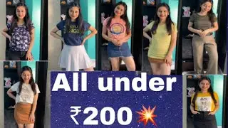 AJIO T-shirt haul| All under ₹200| Summer collection under 200⭐️