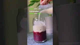 Lavender Milk Tea with Raspberry Pur&eacute;e and Oat Milk Recipe