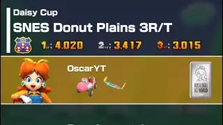 Mario kart tour Daisy (farmer) SNES donut plains 3R/T (Daisy cup)(new year tour 2026) 