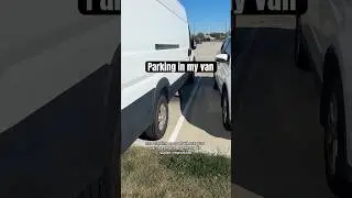 What parking is like in my ~21 ft Ram Promaster 3500 ext #promaster #vanbuild