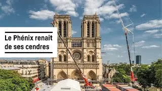 Les grues LTM aident à la reconstruction de Notre-Dame | Liebherr