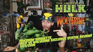 The Incredible Hulk vs Wolverine maquette sideshow exclusive statue review! #wolverine #sideshow