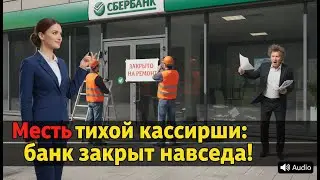 В ТИШИНЕ БАНКА МЕНЕДЖЕР ГОДАМИ УНИЖАЛ ЛЮДЕЙ, НО ХОЗЯЙКА ЗДАНИЯ СТЁРЛА ЕГО ВЛАСТЬ НАВСЕГДА