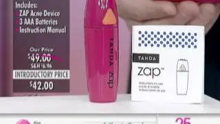 Tanda Zap Acne Spot Treatment Pink Device at The Shopping Channel 460457
