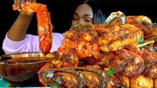 KING CRAB SEAFOOD BOIL MUKBANG | DESHELLED | SEAFOOD BOIL  MUKBNAG | Seafood | Mukbang ASMR
