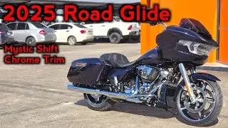 Road Glide 2025 Mystic Shift Chrome Trim Walkaround Close-up details