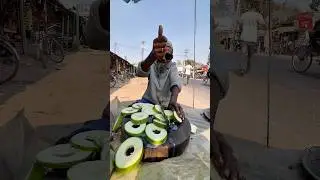 Skilled Raw Papaya Cutting Served with Sweet Lassi😱#viral #foryou