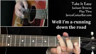 Jackson Browne Take It Easy Solo Acoustic Version | Guitar Play Thru