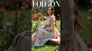 Fahriye Evcen Blossoms in Spring Garden 🌸✨ | Stunning Magazine Cover Shoot!