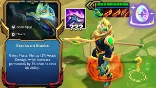 Stacks on Stacks with 3 Star Nasus + Spear of Shojin + Guinsoo's Rageblade is BROKENNN !! TFT SET 8