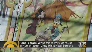 Panels From West View Park Carousel Arrive At West View Historical Society
