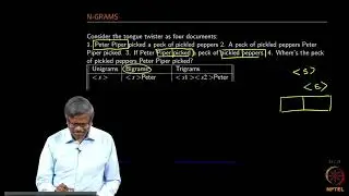 Co-occurence matrix, n-grams