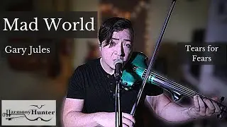 Mad World - Gary Jules/Tears for Fears | Live looping cover | Electric violin and piano