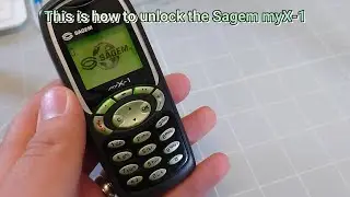 How to Unlock the Sagem myX-1