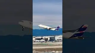 LATAM TAKEOFF LPE2479 Boeing 767-316(ER) #commercialaircraft #planespotting