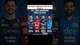 Chat Gpt prediction On IpL 2025 Final #cricket #ipl #shorts