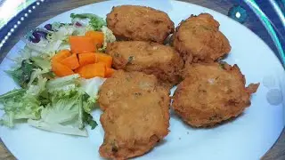 Como hacer FRITOS DE ATUN  -  croquetas de at&uacute;n - tortitas de at&uacute;n,  Recetas en menos de 3 minutos