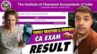 CA FOUNDATION RESULT REACTION WITH FAMILY 🔥 | DID I PASS? | SURPRISING FAMILY