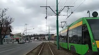 MPK Poznań Linia 6 kierunek Junikowo(trasa zmieniona).Solaris Tramino S105P.