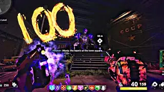 Round 100 + EASTER EGG On Black Ops Cold War ForSaken Zombies Solo Gameplay 2023!