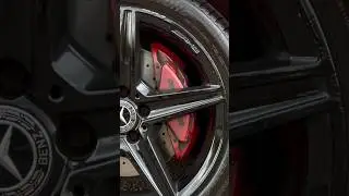 ASMR, Detail this dirty Caliper Brake of Mercedes