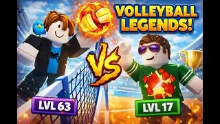 Training with Bloxcraft (Volleyball Legends Roblox)